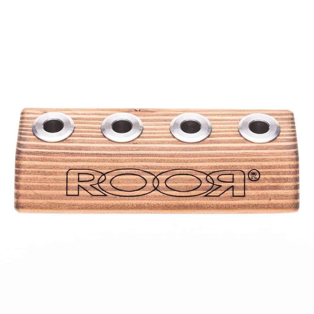 RooR Glass - 4-Hole Wood Bowl Holders - Aqua Lab Technologies