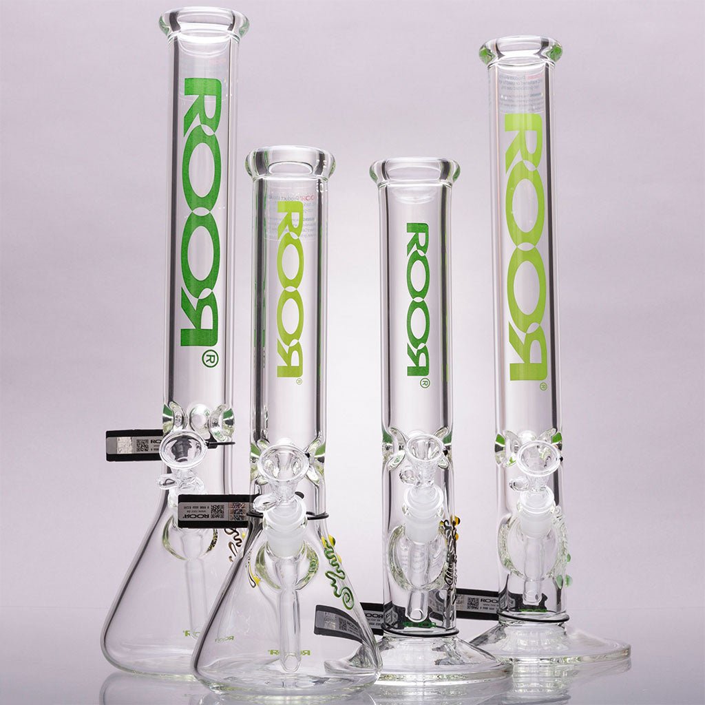 ROOR® Glass - 7mm Green Thick Bongs - Aqua Lab Technologies