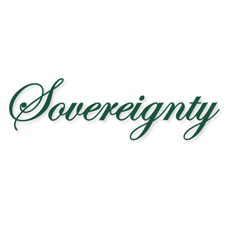 Sovereignty Glass - Large Logo Stickers