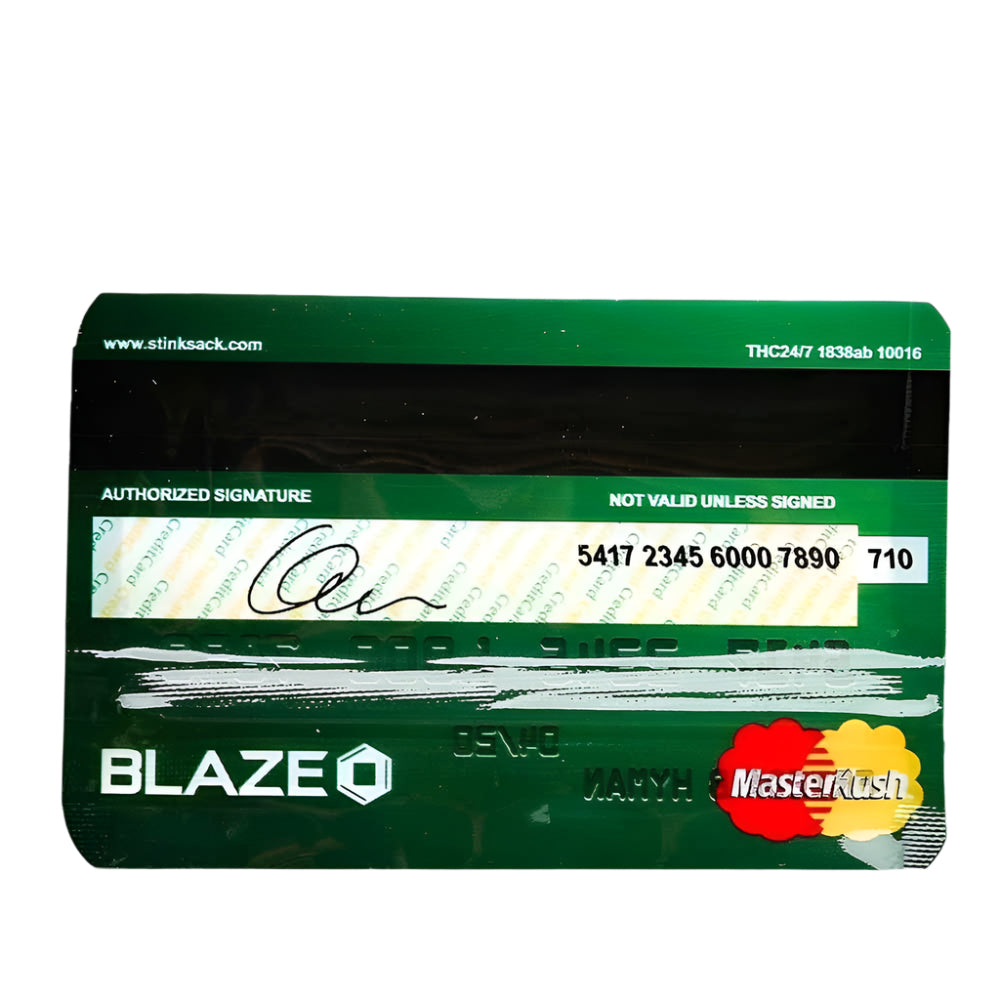 Stink Sack - 10pk MasterKush Credit Card Bag - Aqua Lab Technologies