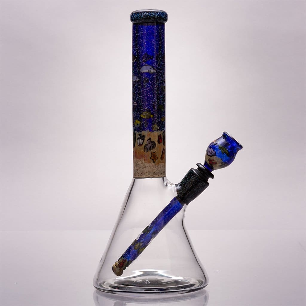 Strobel Glass - 12" Aquatic Themed Bong - Aqua Lab Technologies