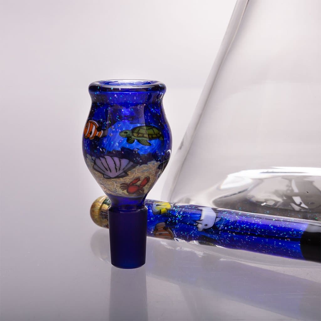 Strobel Glass - 12" Aquatic Themed Bong - Aqua Lab Technologies