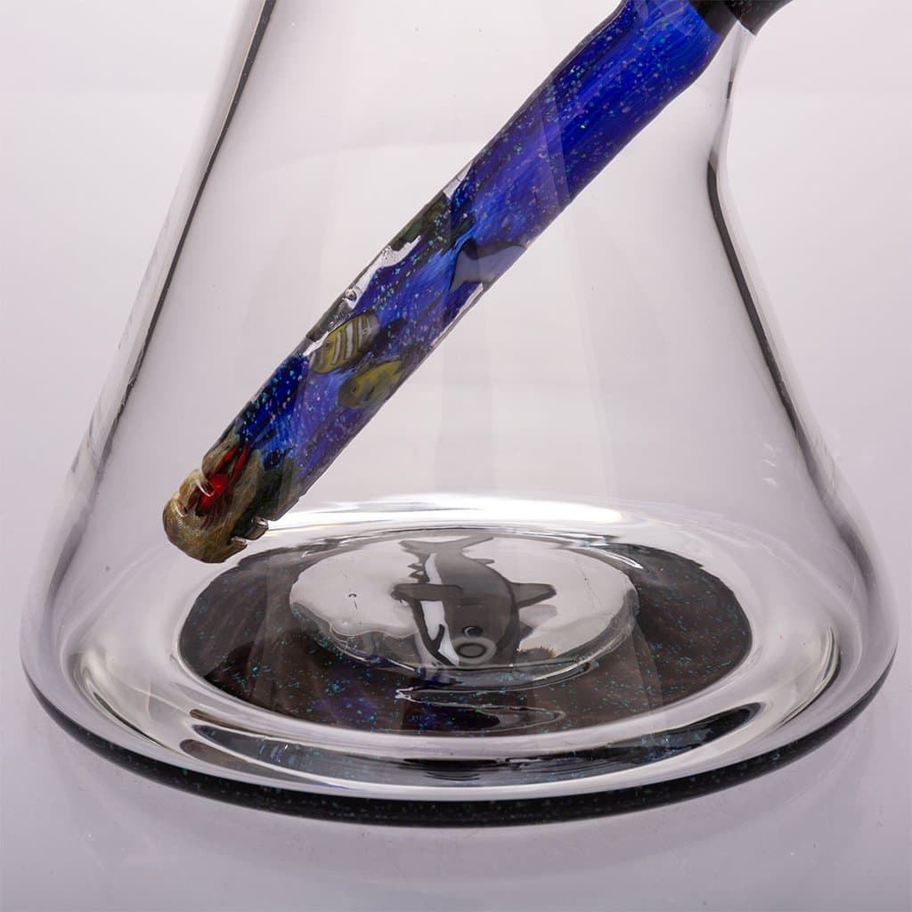 Strobel Glass - 12" Aquatic Themed Bong - Aqua Lab Technologies