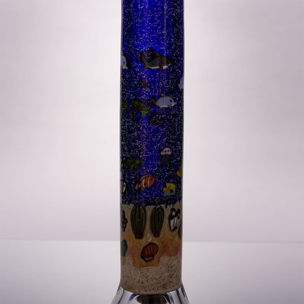 Strobel Glass - 12" Aquatic Themed Bong - Aqua Lab Technologies