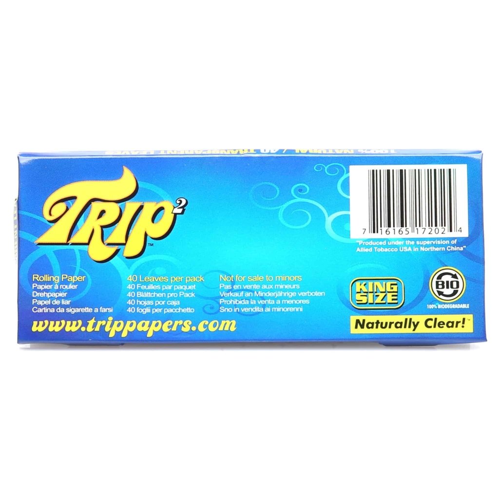 Trip2 Clear Rolling Papers - Aqua Lab Technologies