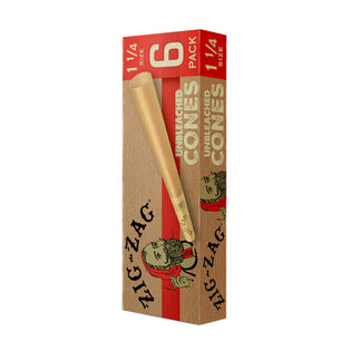Zig Zag Ultra Thin Unbleached Cones