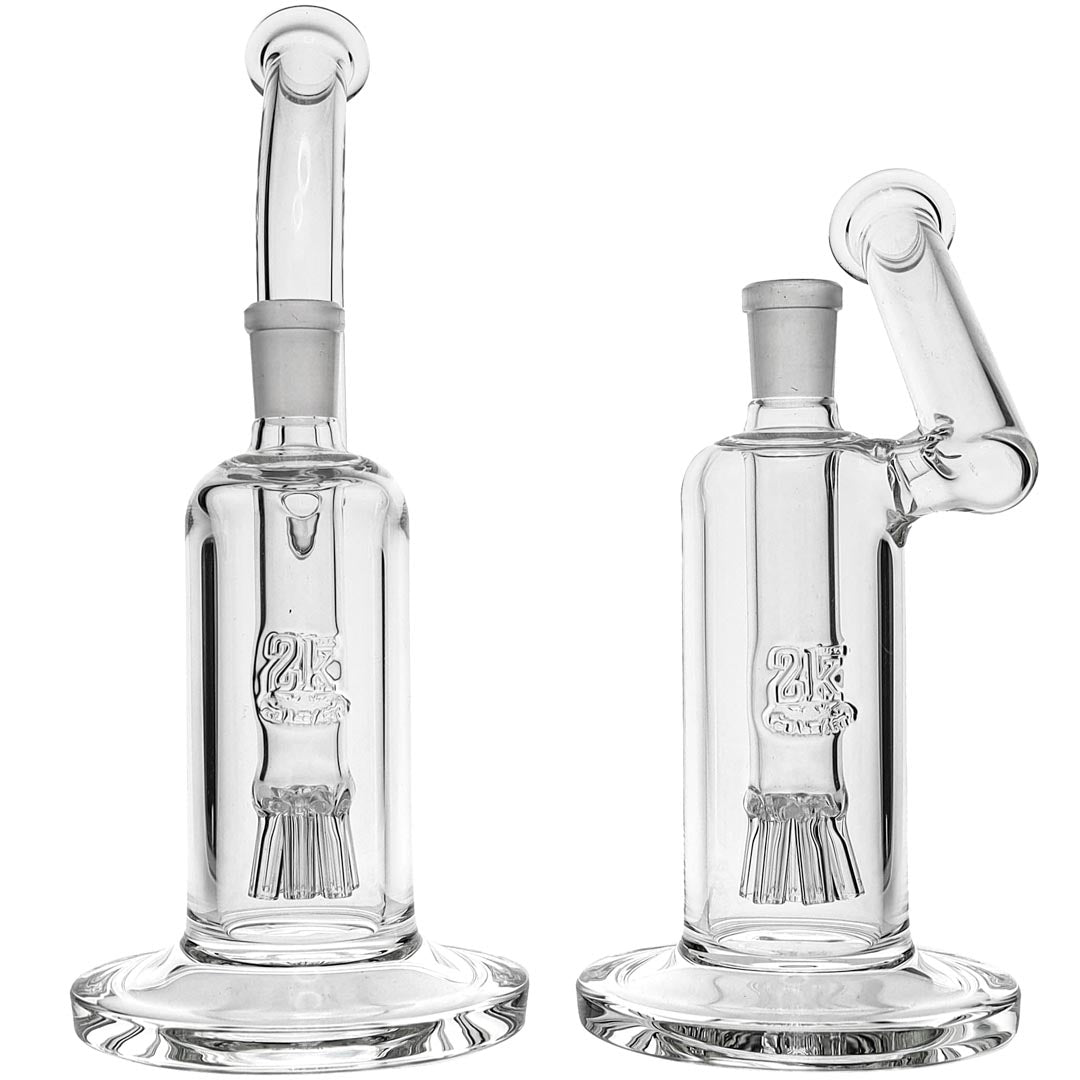 2K Glass 6-Arm Tree Perc Bubbler Bong