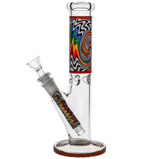 Accurate Glass WigWag Mini Straight Tube Bongs