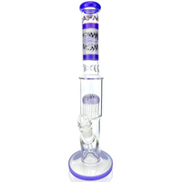 AFM Glass 18-inch Reversal Straight Tube Bong