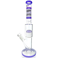 AFM Glass 18-inch Reversal Straight Tube Bong
