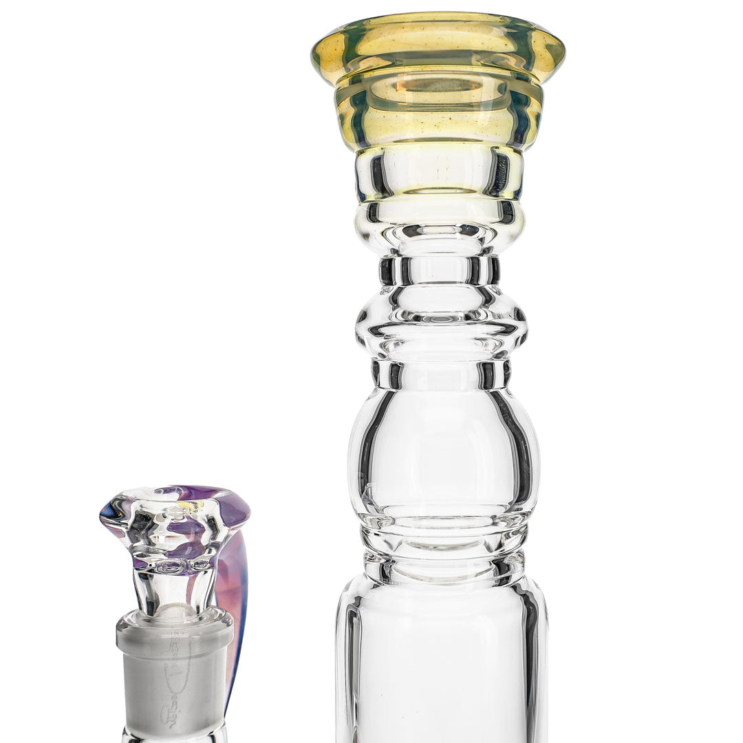 Fumed & Clear Mini Stemline Bong from Apix Design