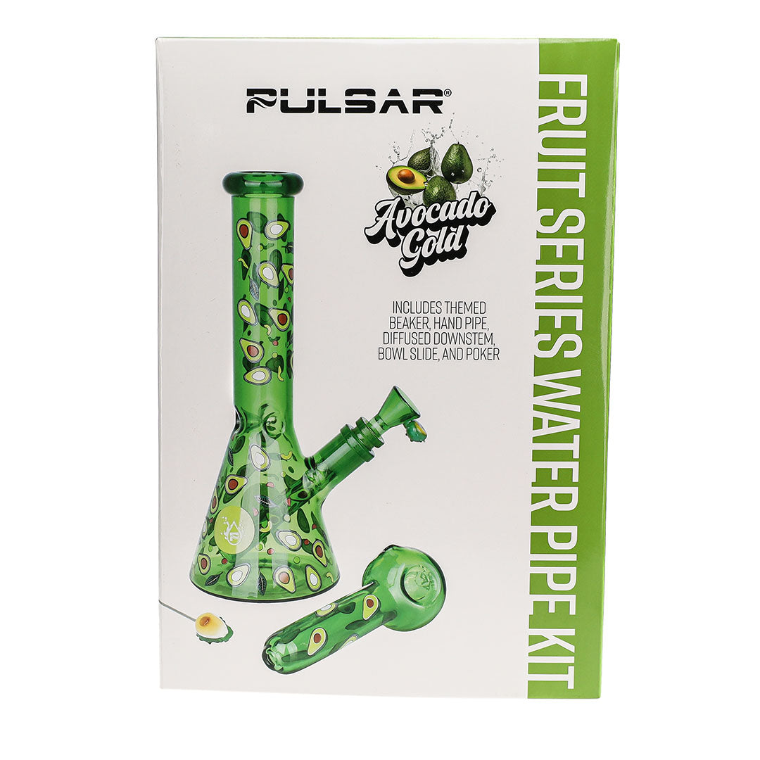 Pulsar Fruit Series Water Pipe Kit | Avocado Gold