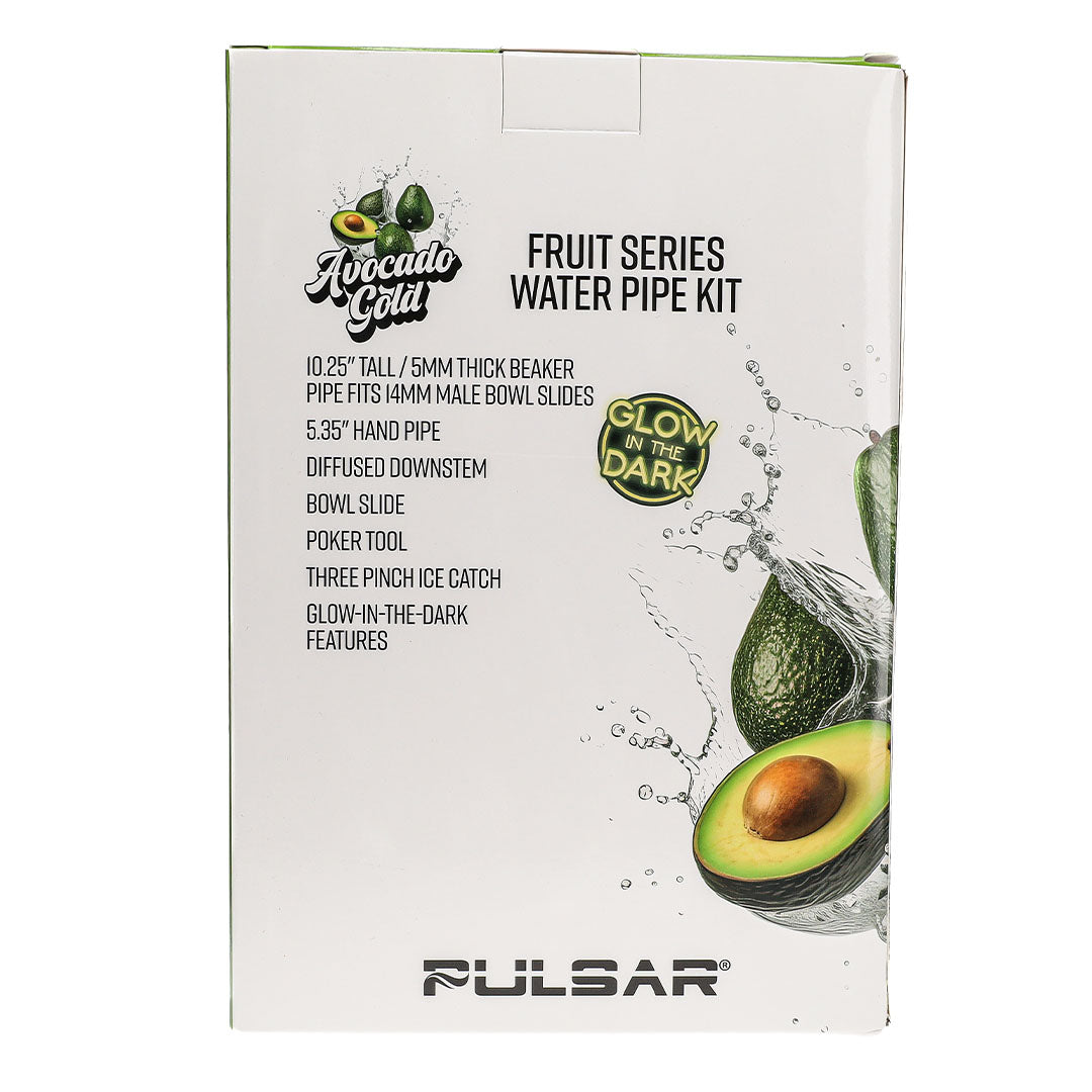 Pulsar Fruit Series Water Pipe Kit | Avocado Gold