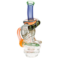 Donut Inline Recycler Peak Top by Ben Wilson Glass