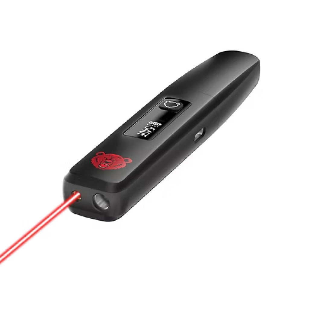 Bear Quartz TRIO 2.0 3-in-1 Dab Tool Showing the Laser