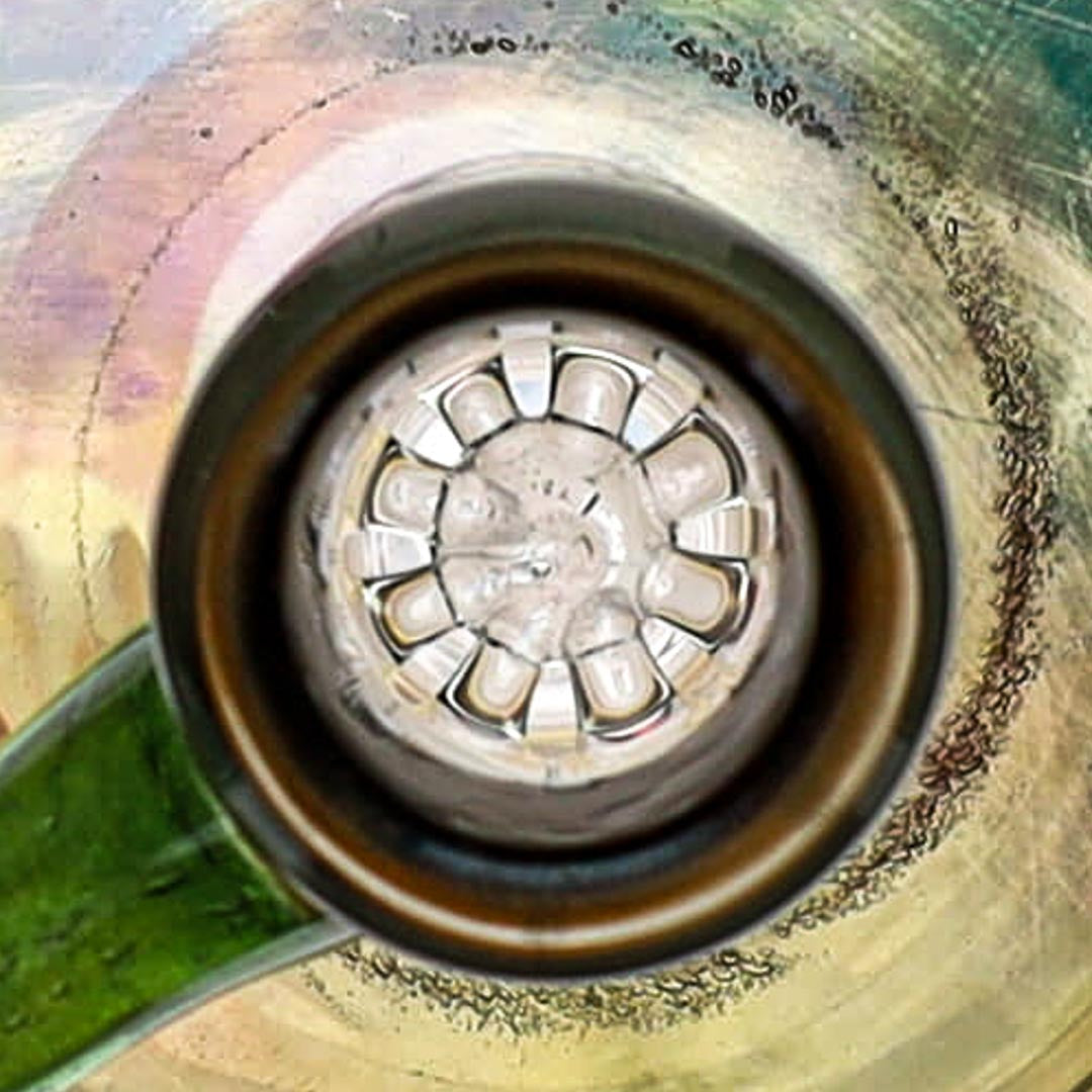 Ben Wilson Glass Fumed 6-Arm Bubbler Bong