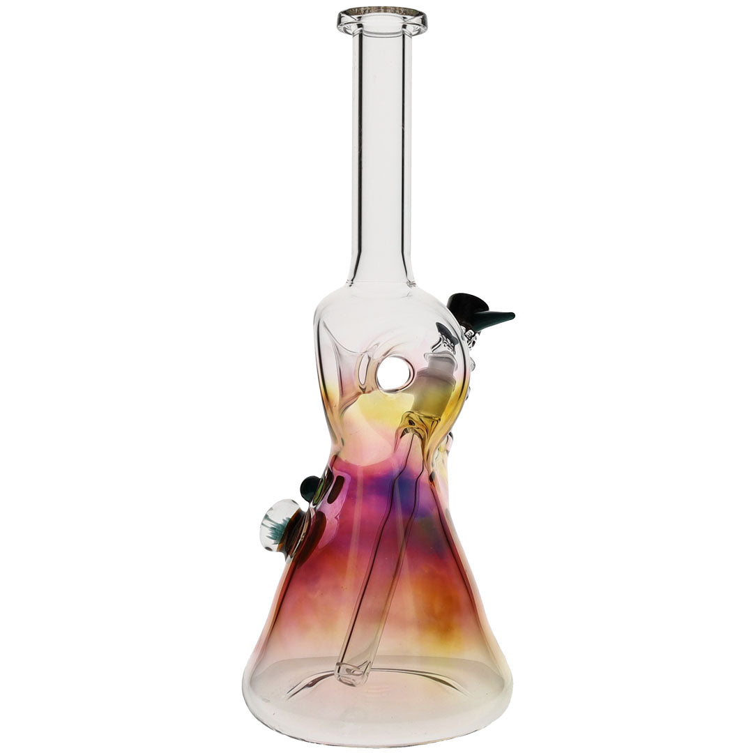 Ben Wilson Glass Fumed Triple Donut Beaker Bong