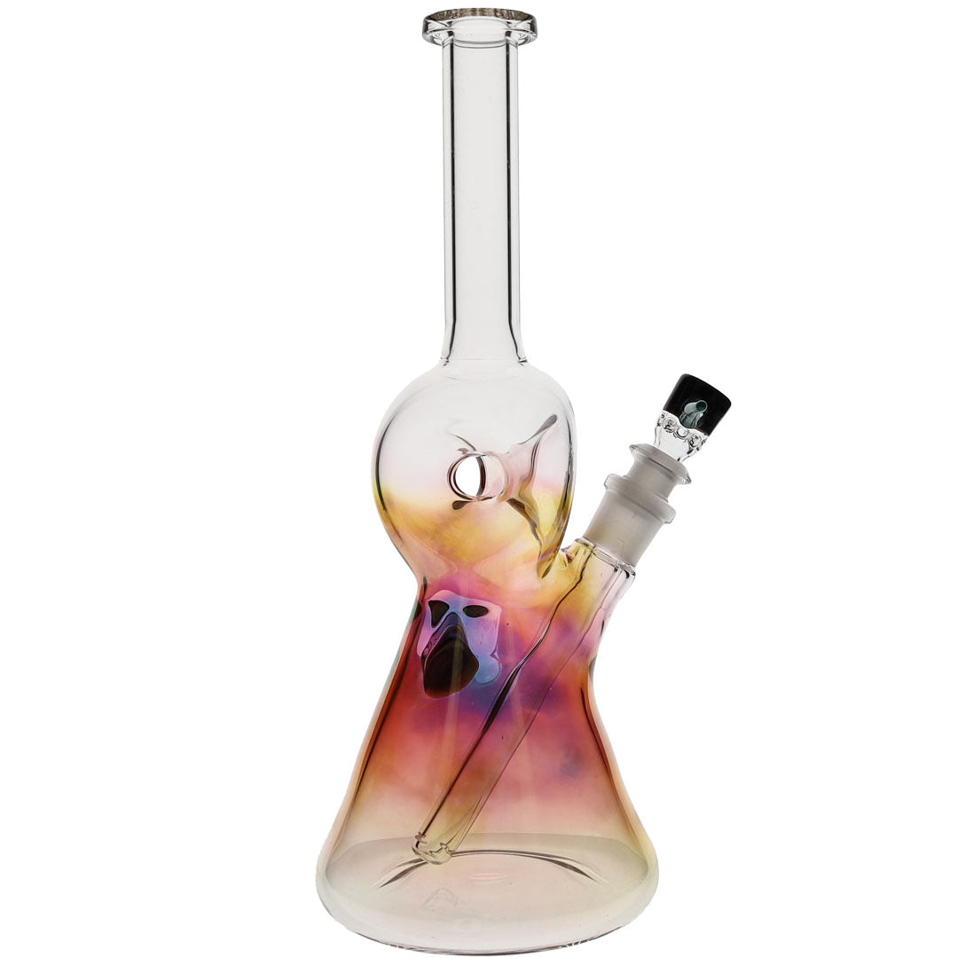 Ben Wilson Glass Fumed Triple Donut Beaker Bong