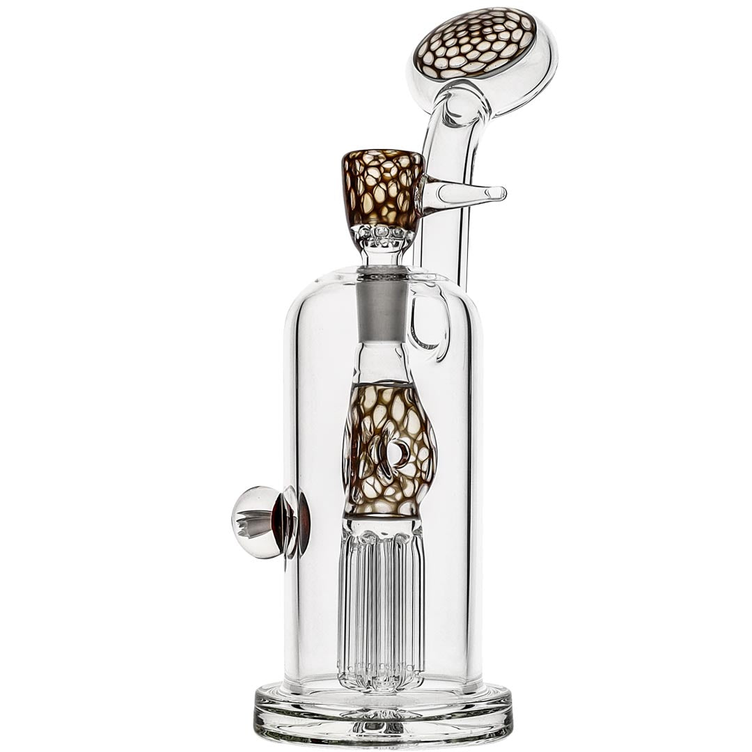 Ben Wilson Glass 6-Arm Custom Donut Bubbler Bong