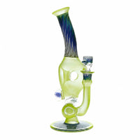Ben Wilson Glass Heady Inline Perc Bong Side