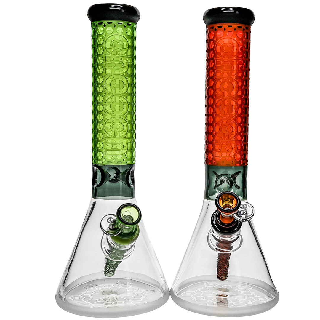 Cheech Glass Blasted Beaker Bongs