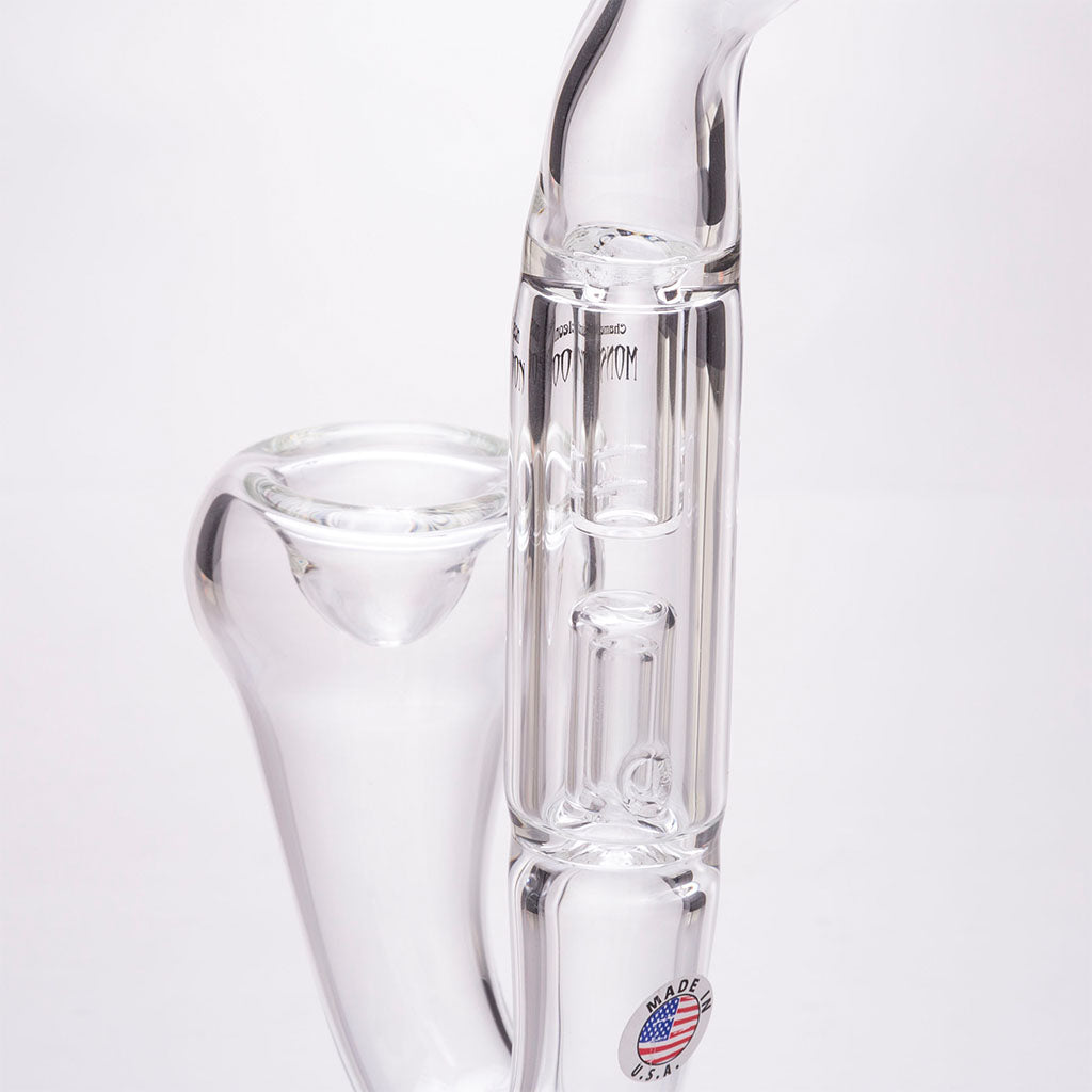 Monsoon Spill Proof Glass Bubbler Water Pipe