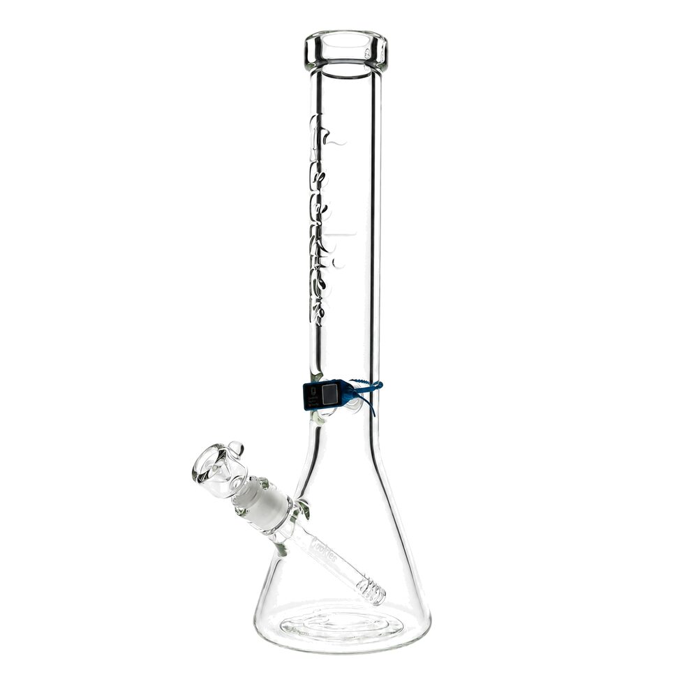 17-inch Flame Beaker Bong Left Side by Cookies Glass
