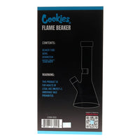 Flame Beaker Bong Back of Box by Cookies Glass
