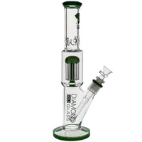 Diamond Glass Mansion Straight Tube Bong