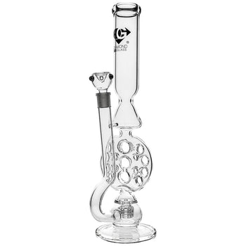 Diamond Glass Swiss Perc Bong Middle View image