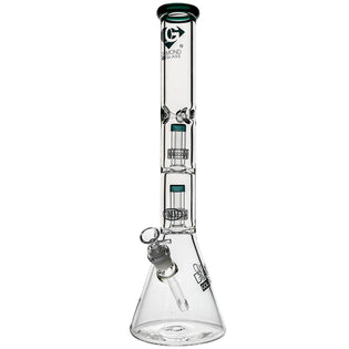 Diamond 7mm Double Matrix Beaker Bong