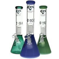 Diamond Glass Color 8-Arm Beaker Bong