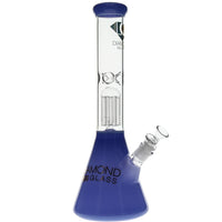 Diamond Glass Color 8-Arm Beaker Bong