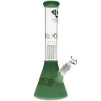 Diamond Glass Color 8-Arm Beaker Bong