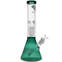 Diamond Glass Color 8-Arm Beaker Bong