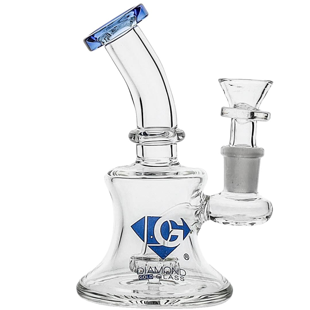 Diamond Glass Mini Showerhead Bubbler Bong