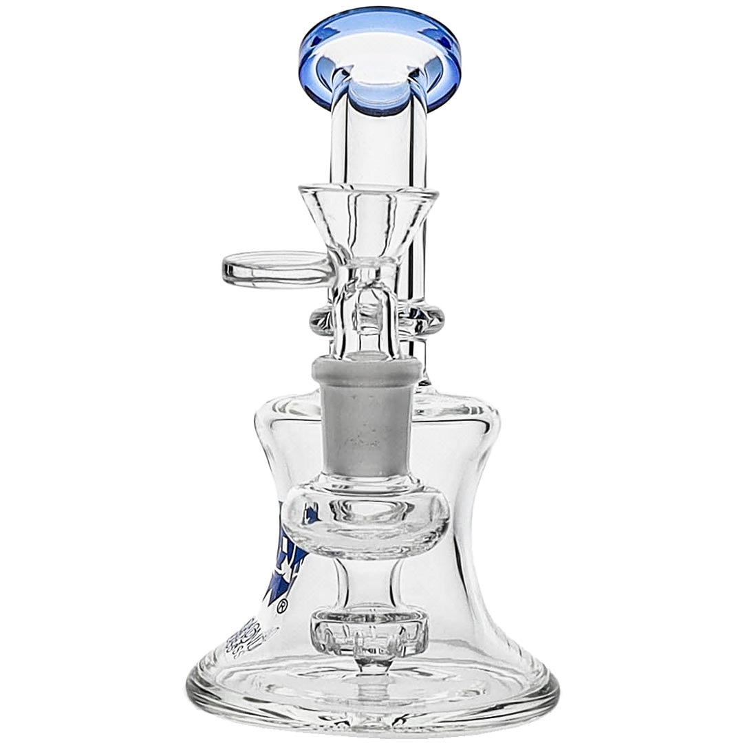 Diamond Glass Mini Showerhead Bubbler Bong Front View