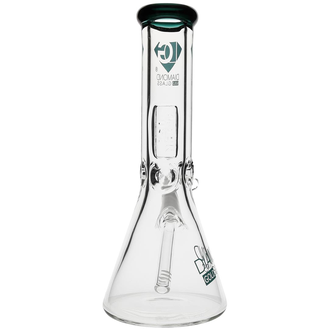 back view of Diamond Glass 9mm Thick Beaker Bong