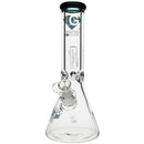 Front View of Diamond Glass 9mm Thick Beaker Bong
