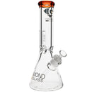 Diamond Glass 9mm Thick Beaker Bong in Amber