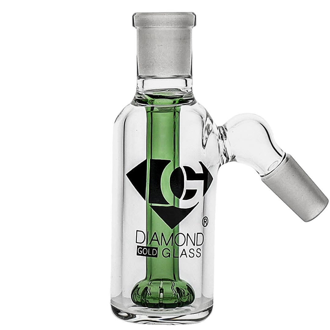 Diamond Glass Showerhead Ash Catcher in Green