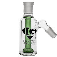 Diamond Glass Showerhead Ash Catcher in Green