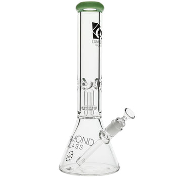 Diamond Glass 7mm Shower Head Beaker Bong