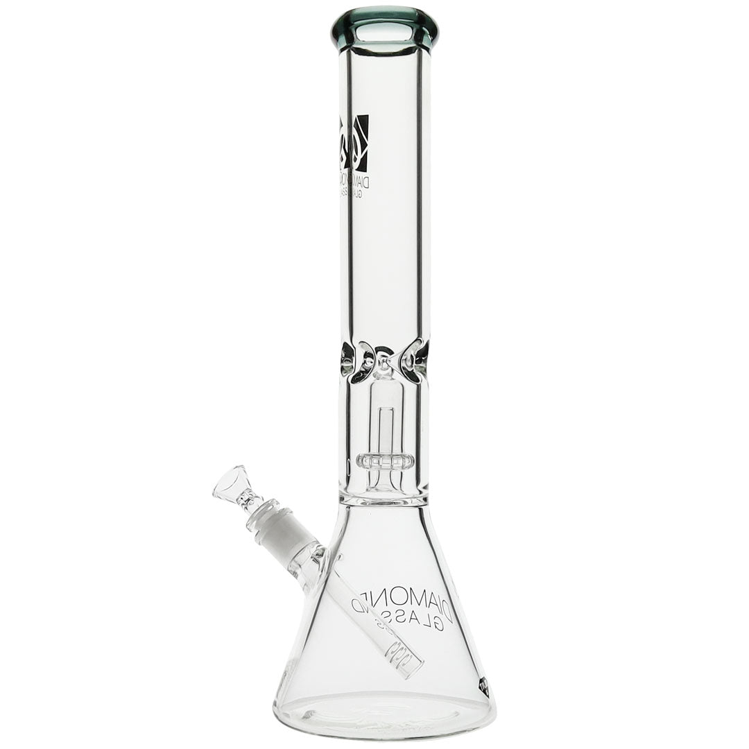 Diamond Glass 7mm Shower Head Beaker Bong
