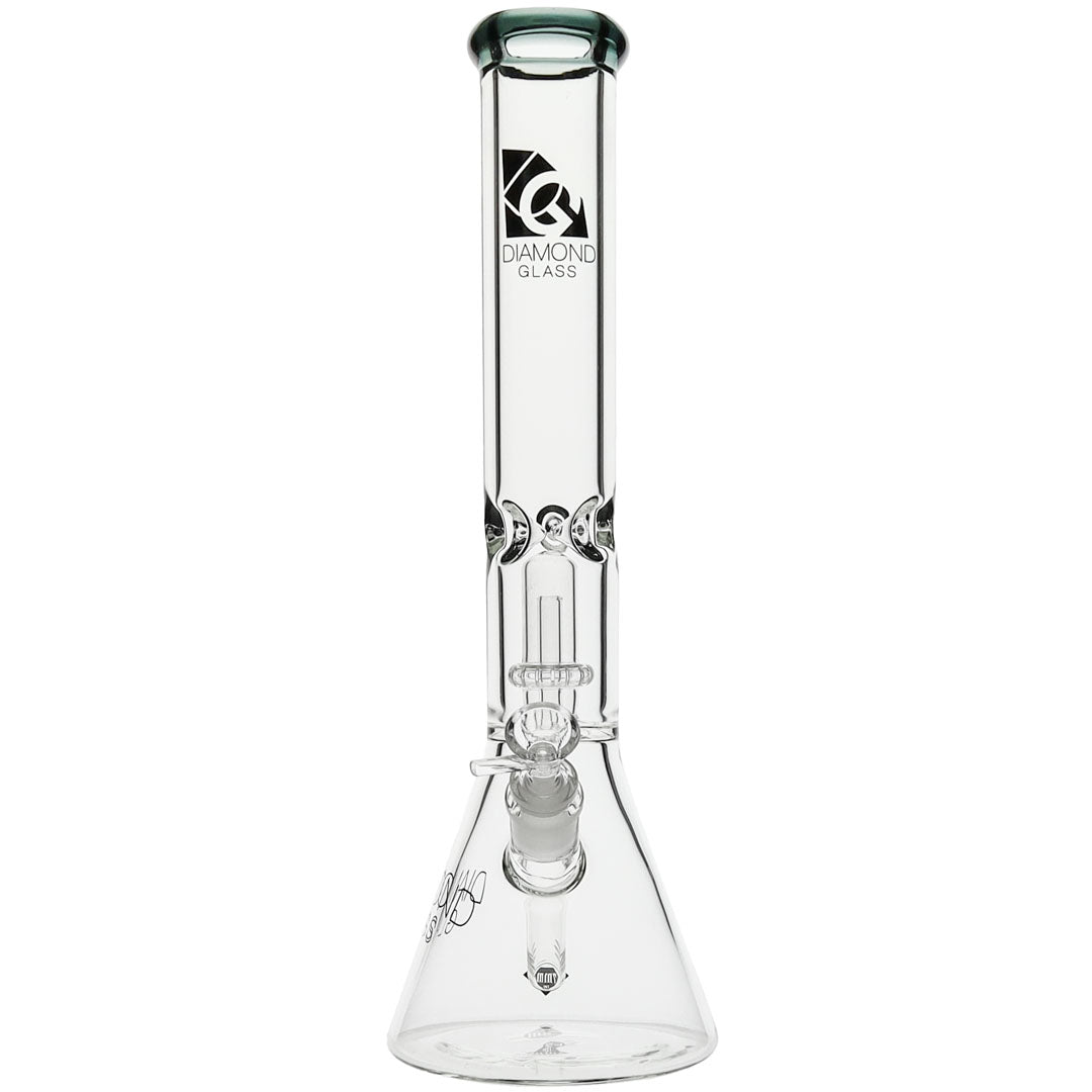 Diamond Glass 7mm Shower Head Beaker Bong