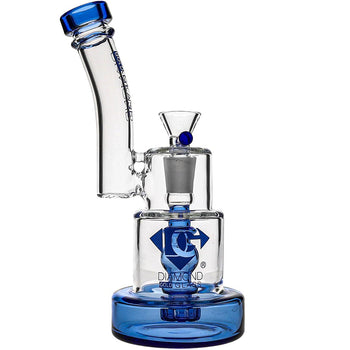 Diamond Glass Stacks Perc Bubbler Bong image