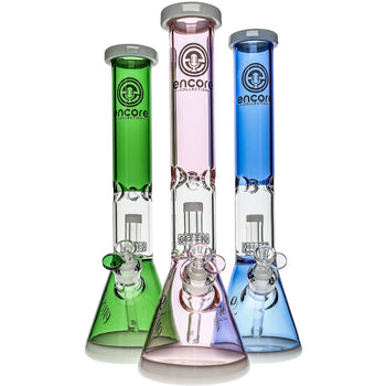 Cheap Affordable Encore Glass Showerhead Beaker Bongs image