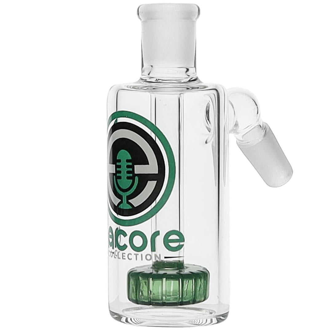 Encore 45º Showerhead Ash Catcher with Jade Green logo
