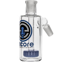 Encore Glass 45º Showerhead Ash Catcher in Jade Blue