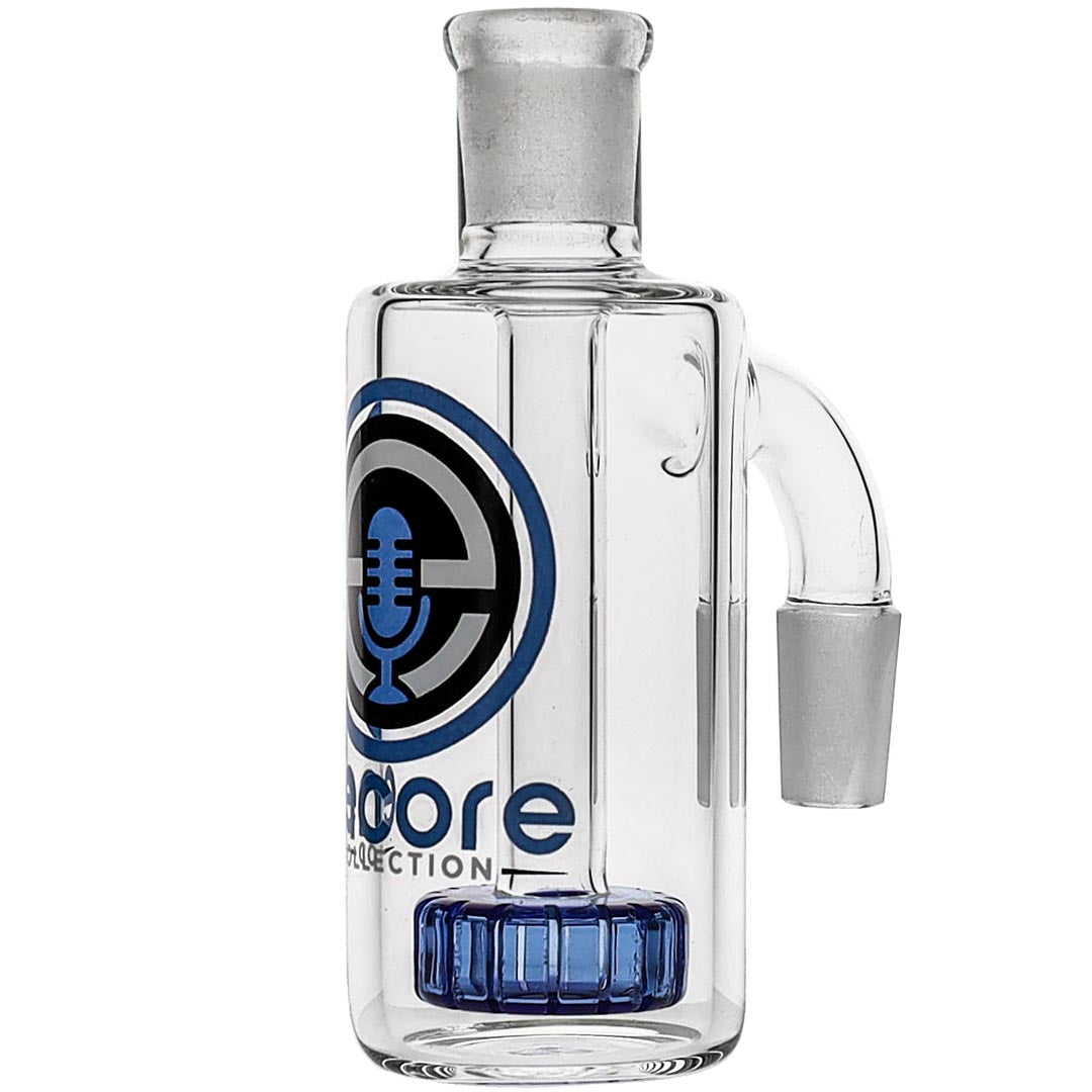 Encore Glass 90º 14mm Showerhead Ash Catcher in C Blue